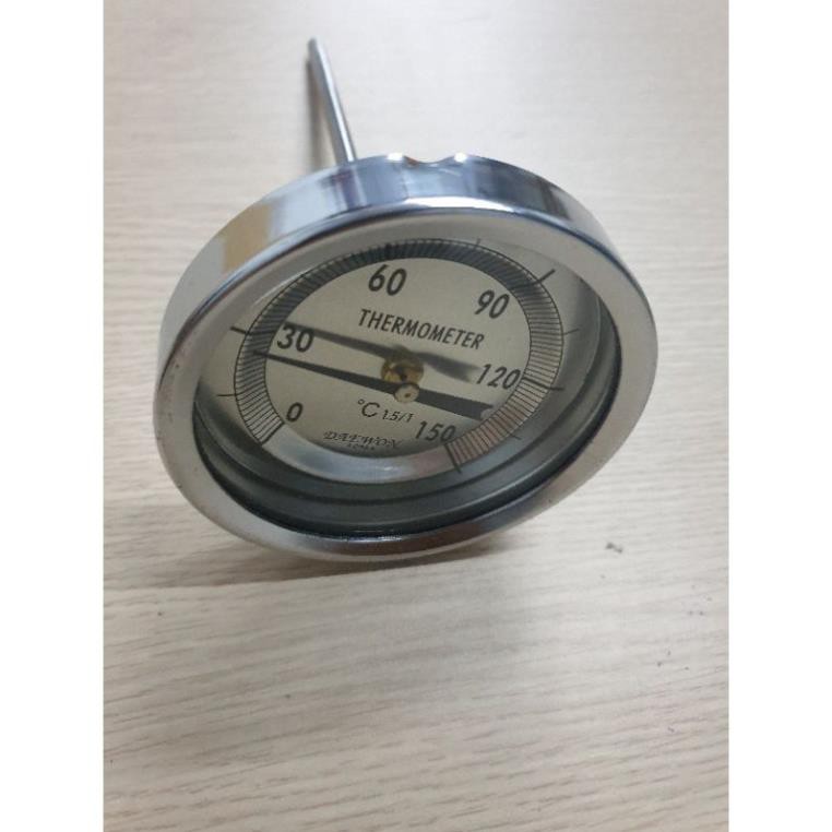 DAEWON-Đồng hồ đo nhiệt độ cơ có đầu dò sau ren 21 mặt 80m . các loại đồng hồ 100 độ , 150 độ , 200 độ ,250 độ , 350 độ