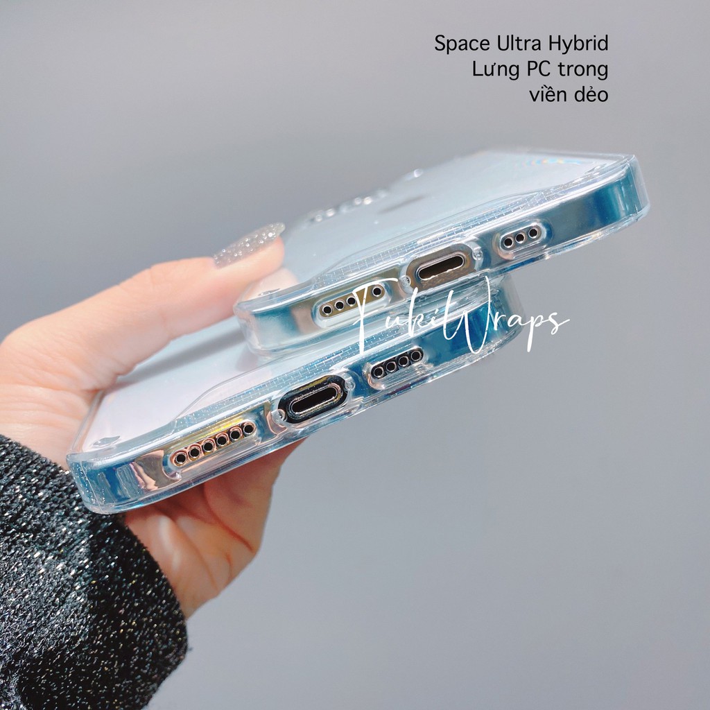 Ốp trong  lưng bóng cứng viền dẻo Không Ố Vàng 12PROMAX | 11 PROMAX | X | XSMAX |  IP11 - FukiShop