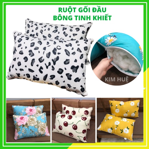 Ruột gối nằm 45x65cm gối tựa đầu ép hơi bông tinh khiết nhiều mẫu đảm bảo không xẹp
