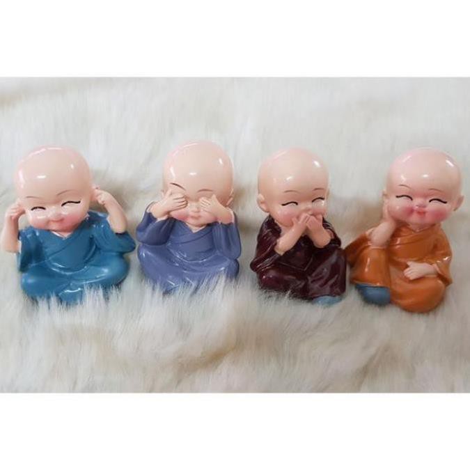 Bộ 4 tượng hòa thượng tứ không (có hộp) | BigBuy360 - bigbuy360.vn