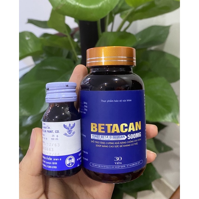 Combo Betacan Bôi+Uống loại bỏ mụn hpv