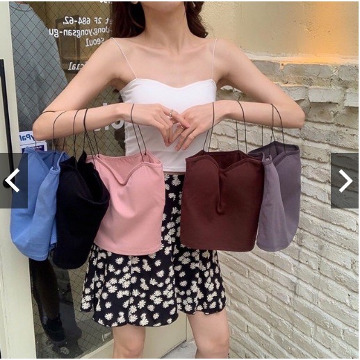 Áo Bra COTTON Dây Mảnh Dáng Lửng (2055)