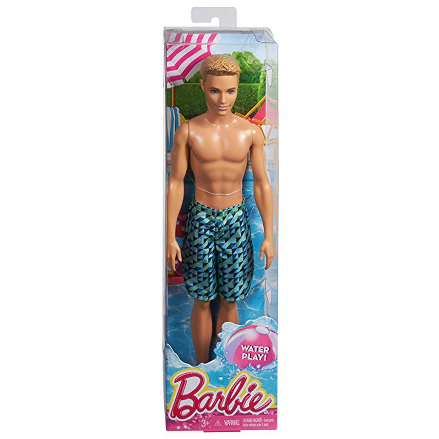 Búp Bê Barbie Ken Tắm Biển CFF16