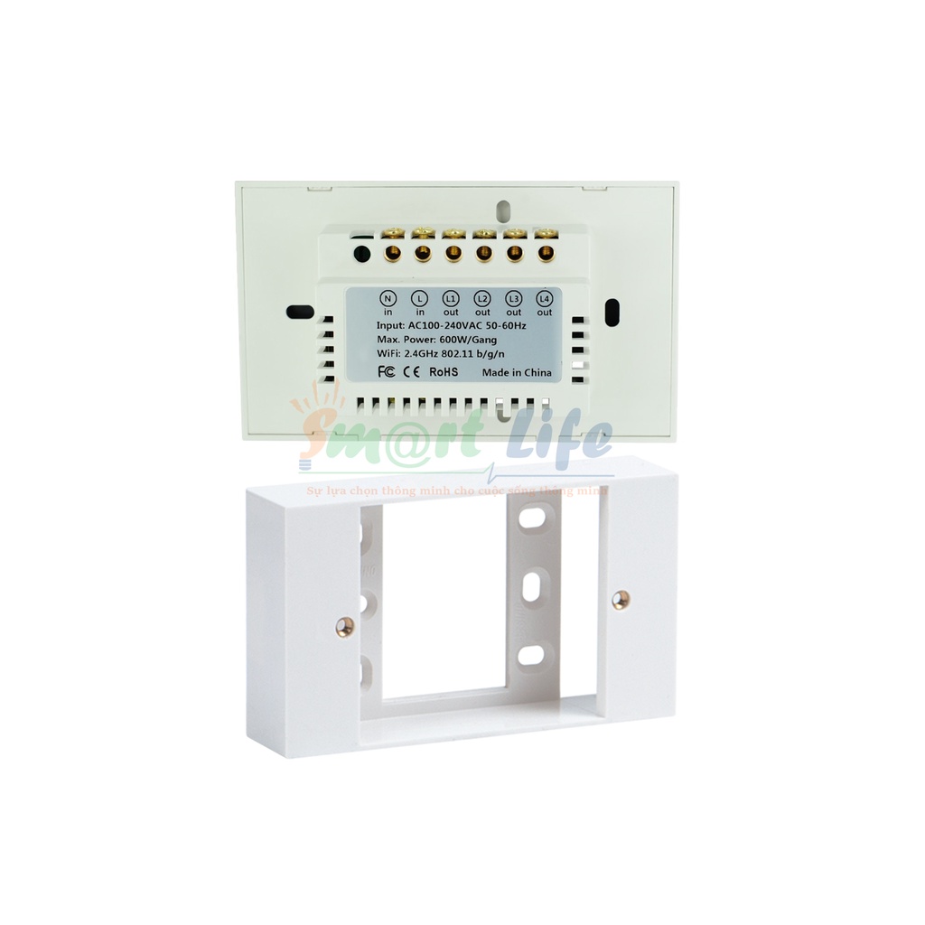 Đế nổi Sino gắn ngoài cho công tắc thông minh Tuyasmart