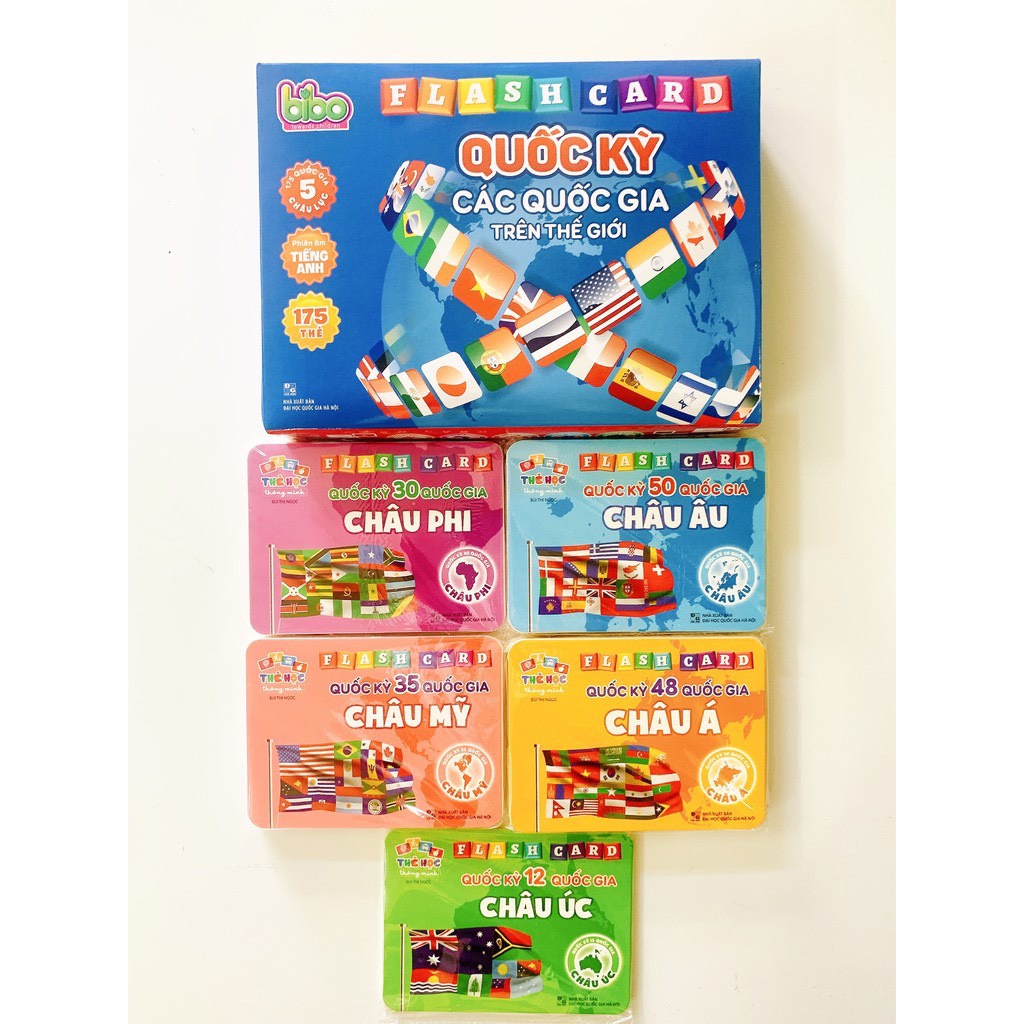 Flashcard Giới Thiệu Cờ Các Nước Trên Thế Giới, 175 Quốc Gia - Quốc Kỳ Các Quốc Gia Trên Thế Giới