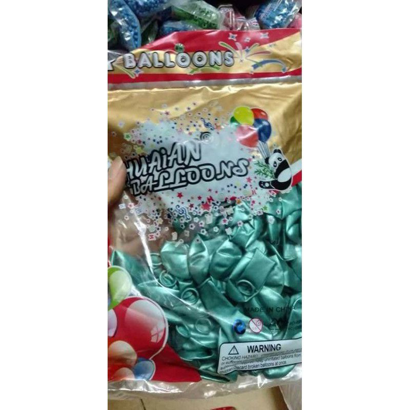Sét 10 vỏ quả bóng bay siêu nhũ 12cm
