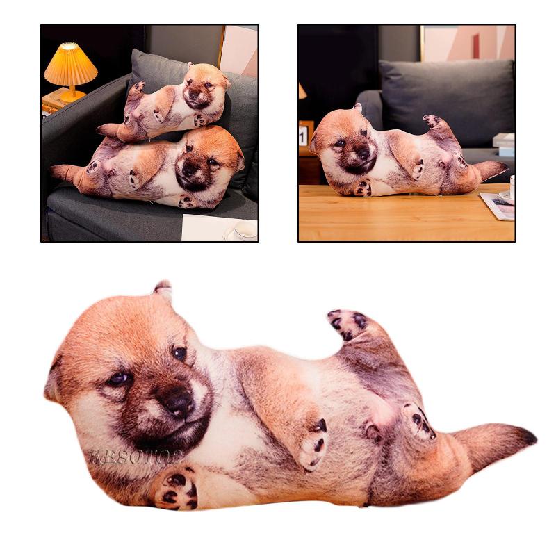 Bộ 2 Thú Nhồi Bông Hình Chú Chó Đáng Yêu Trang Trí Nhà Cửa