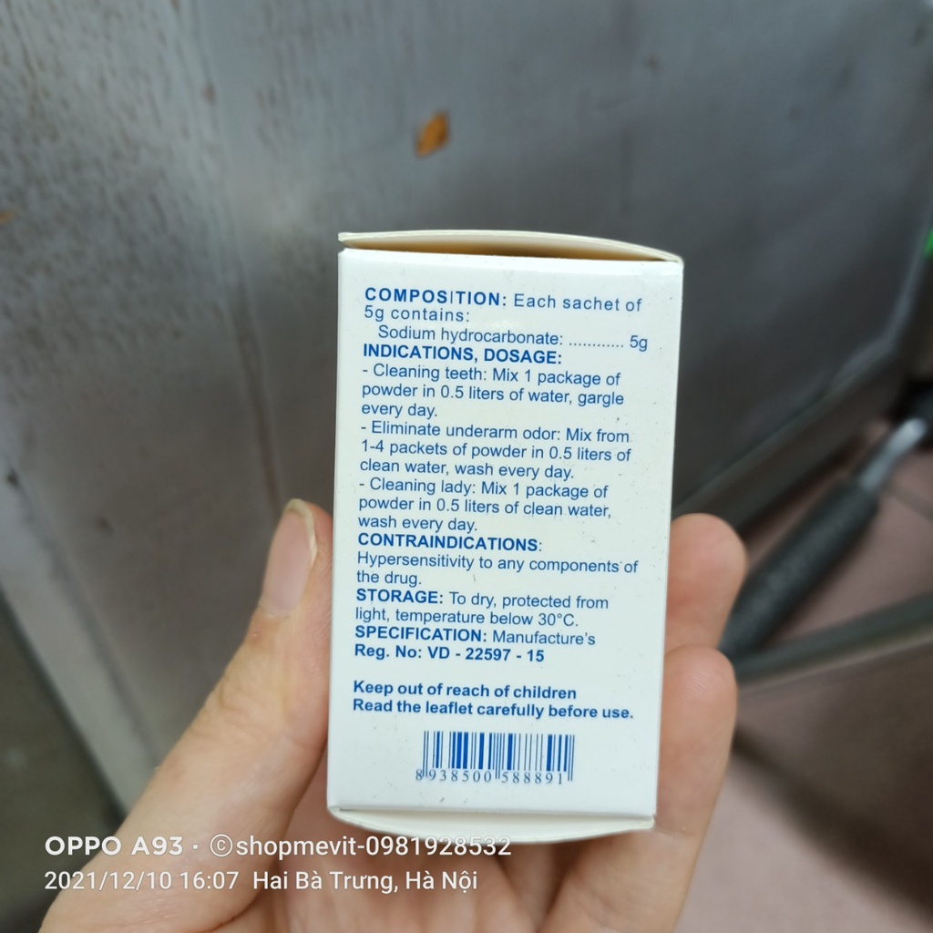 Muối vệ sinh phụ nữ Nabicalady hộp 10 gói