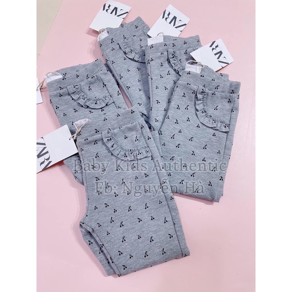 Quần legging nỉ bé gái 12/18m 2/3y