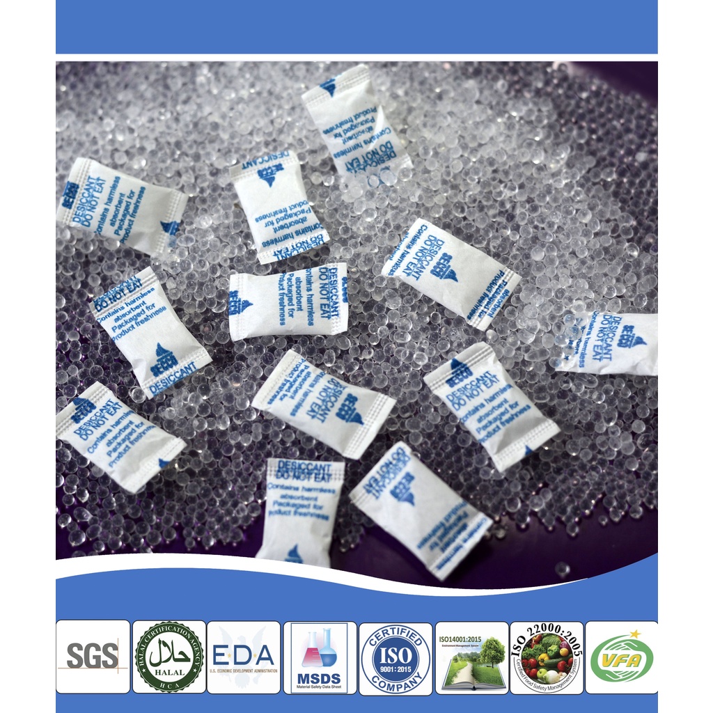 Hạt hút ẩm 1 gram chuyên cho dược phẩm thực phẩm Túi hút ẩm silica gel  SECCO