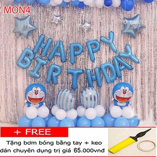 Sét bóng trang trí sinh nhật Doremon