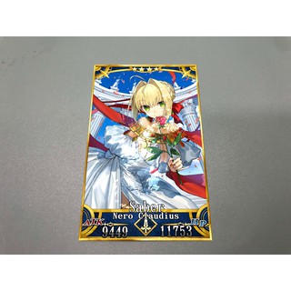 Thẻ bài custom card bánh xốp Fate/Grand Order FGO để sưu tầm tự chọn Nero skin kỷ niệm 5 năm