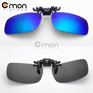 Kính mát kẹp phân cực cho người cận RE02XDG (xanh dương gương)