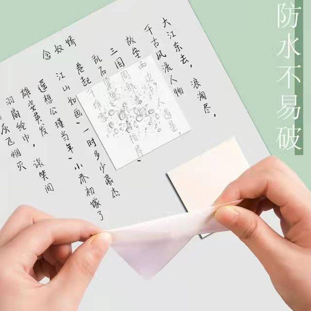 Giấy Ghi Chú Trong Suốt Chống Thấm Nước Tiện Dụng Cho Văn Phòng / Trường Học