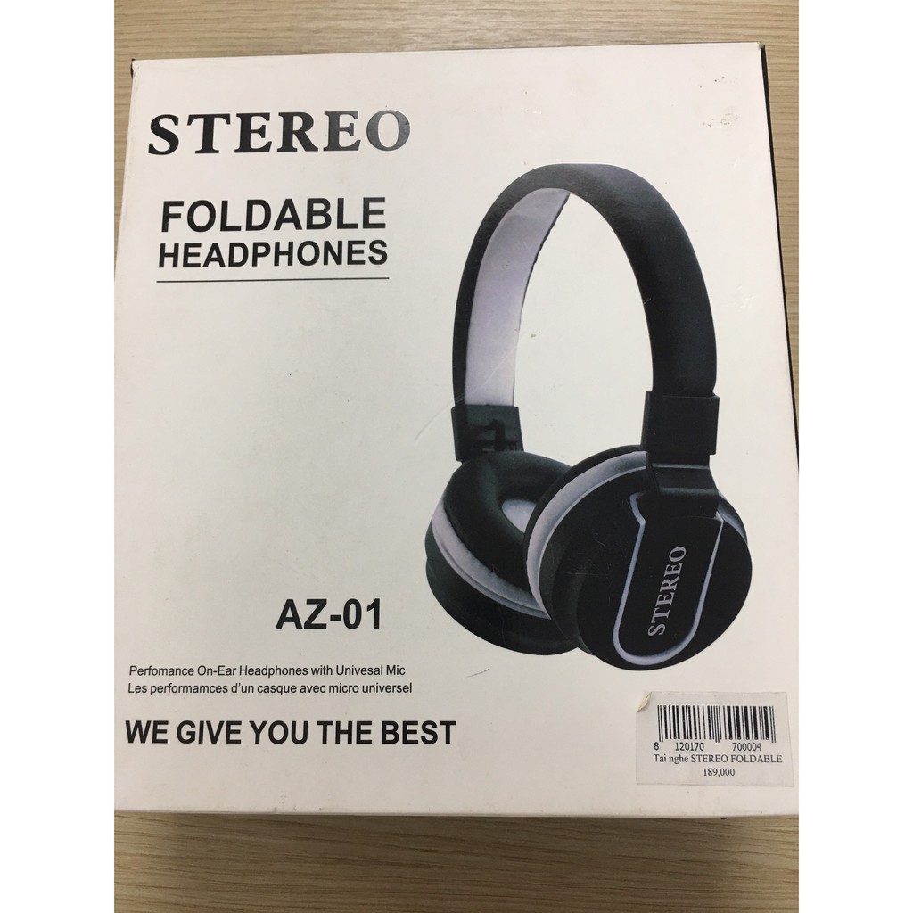 Tai nghe chụp tai STEREO Foldable Headphones AZ-01