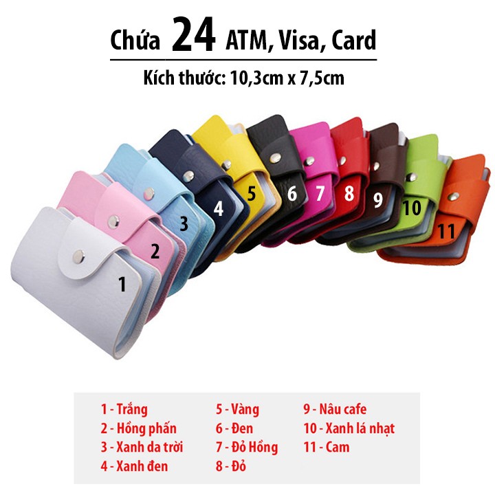 Ví Bóp Cầm Tay Chứa 24 Thẻ Atm, Visa, Card - ATM3