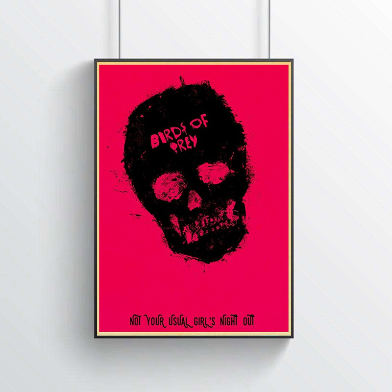 Ảnh treo tường hình phim Harley Quinn phong cách retro trang trí nhà