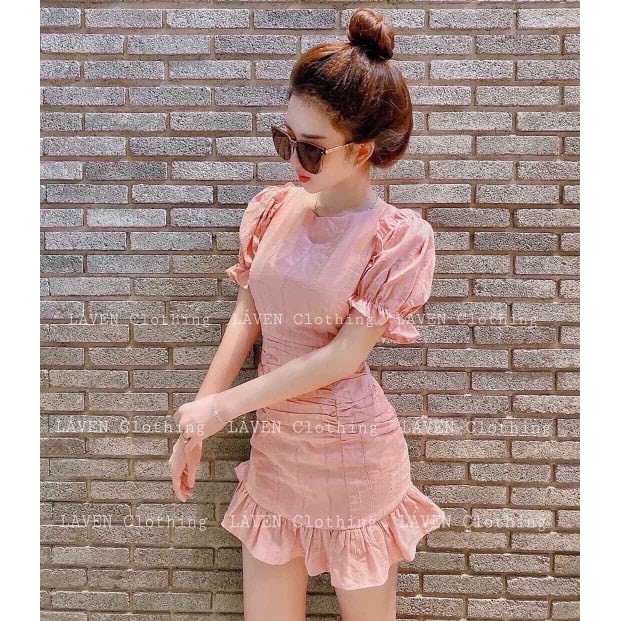 Đầm Nữ Tay Xòe Đuôi Cá 3 Màu Nữ Tính (Đen, Hồng, Trắng) Thời Trang Nữ | BigBuy360 - bigbuy360.vn