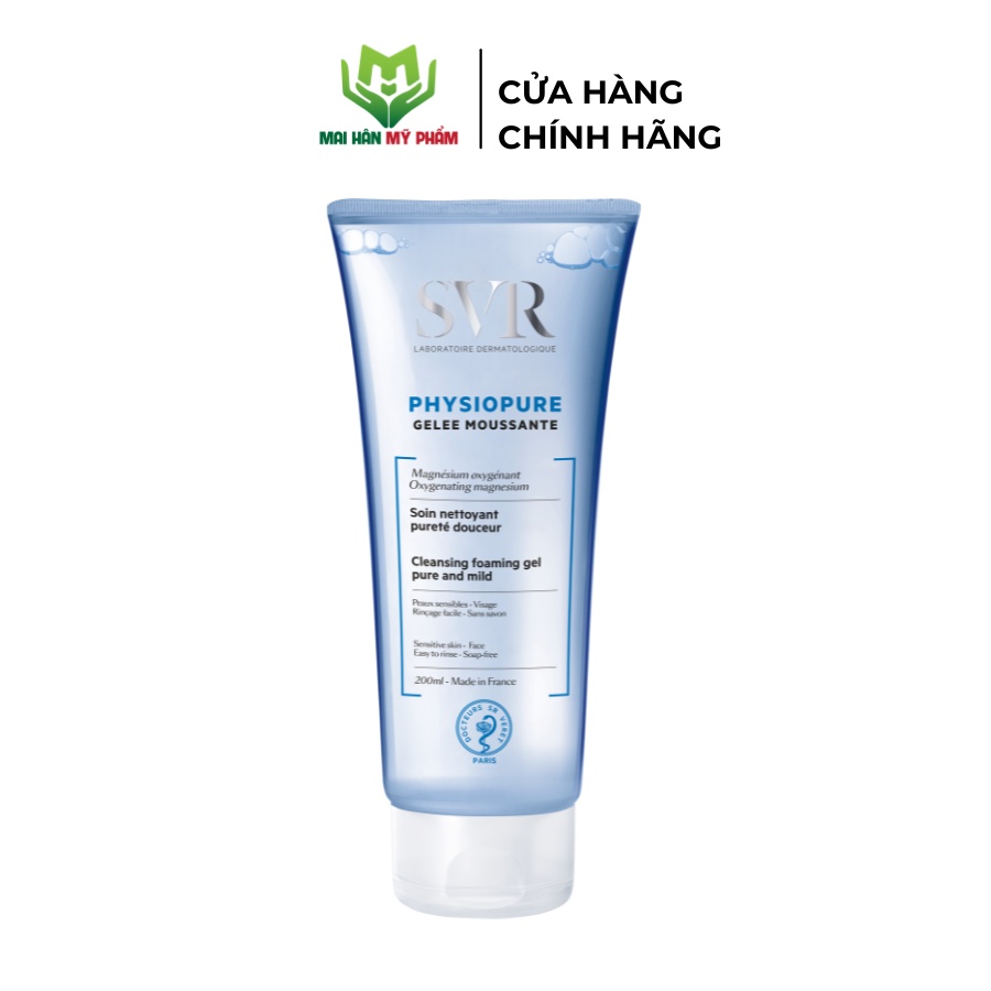 Gel rửa mặt cho da nhạy cảm SVR Physiopure Gelee Moussante 55ml-200ml