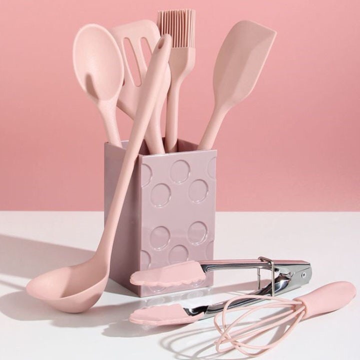SET ĐỰNG+COMBO BỘ THÌA DỤNG CỤ LÀM BẾP NẤU ĂN CÁC NÀNG YÊU THÍCH BẾP NÚC ĐÂU NÈ DECOR CHO CĂN BẾP THÊM XINHH