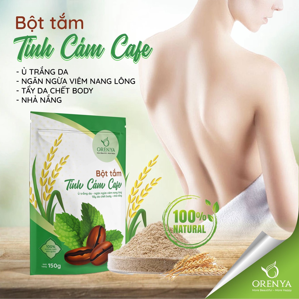 BỘT TẮM TINH CÁM CAFE bôt cám gạo tắm trắng tự nhiên tắm trắng tại nhà tắm trắng body tắm trắng cà phê