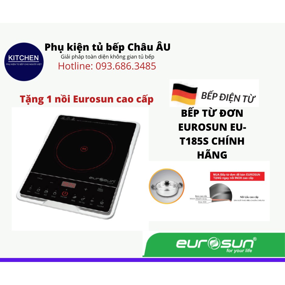 BẾP TỪ ĐƠN EUROSUN EU-T185S CHÍNH HÃNG