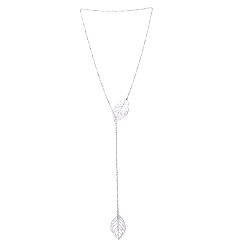 Dây Chuyền Hợp Kim Mặt Hình Chiếc Lá Đơn Giản Cho Nữ Mới