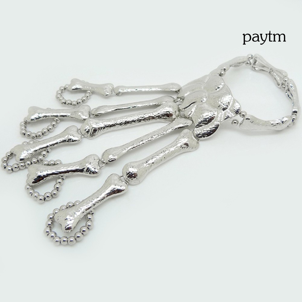 Vòng đeo tay hình bàn tay xương phong cách thời trang gothic | BigBuy360 - bigbuy360.vn
