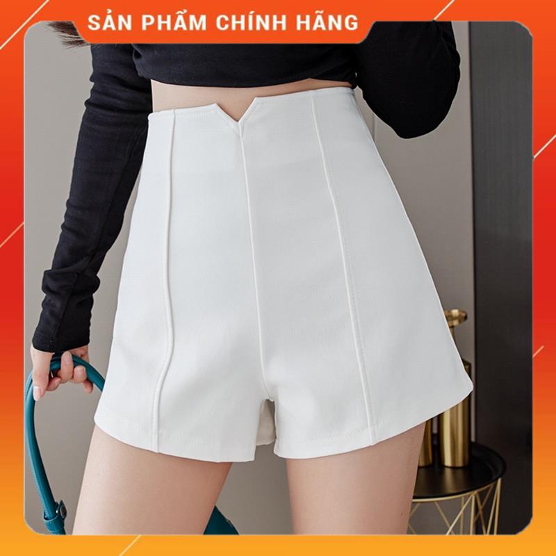 Quần short đùi nữ ống rộng cạp cao chữ v chất vải tuyết mưa, quần sóc cao cấp hot trend mùa hè 2022 MSP82719 | BigBuy360 - bigbuy360.vn