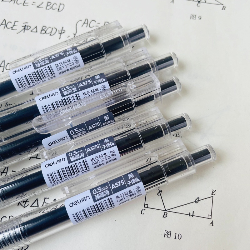 Bút Bi Mực Đen Ngòi 0.5mm Có Thể Thu Gọn