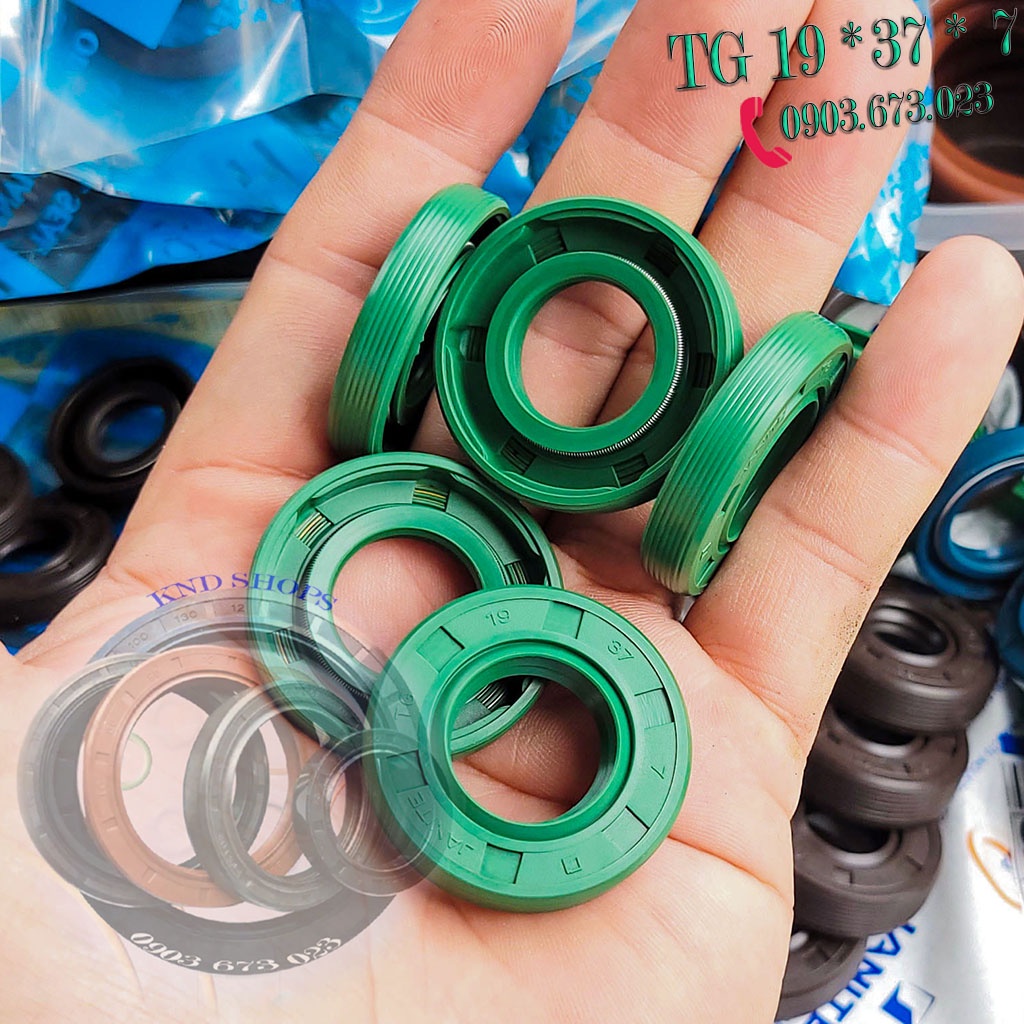 Phốt nhông chặn dầu (nhớt, bụi) hộp giảm tốc Janite TG 19*37*7, Phớt chặn dầu dẫn động trục bơm bánh răng | KND Shops