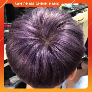 thuốc nhuộm tóc màu đen tím + tặng oxy trợ dưỡng