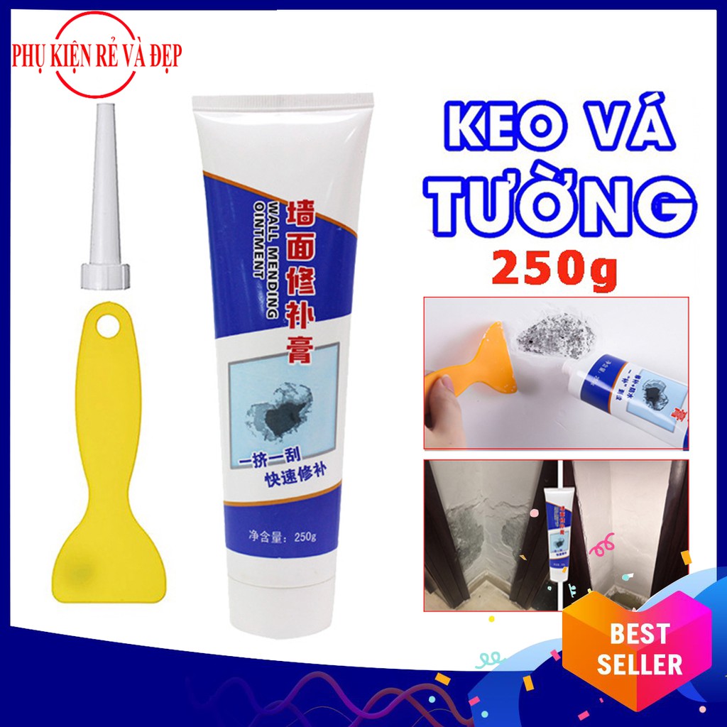 Keo vá tường trám vết nứt siêu tốc 250g Kèm Phụ Kiện Hỗ Trợ