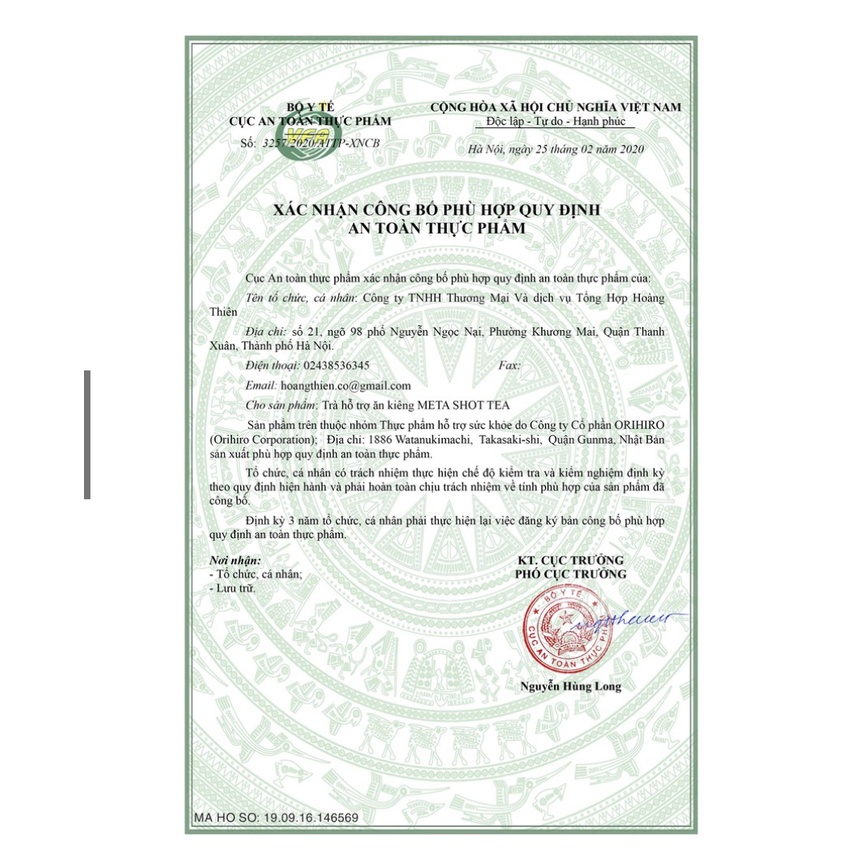 Trà Meta Shot Tea Orihiro hỗ trợ giảm cân 30 gói/hộp - Hàng chính hãng