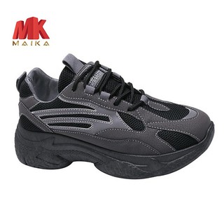 Giày Sneaker Nữ Đế Cao S132 Đen đang được yêu thích, phong cách mạnh mẻ, cá tính MK MAIKA