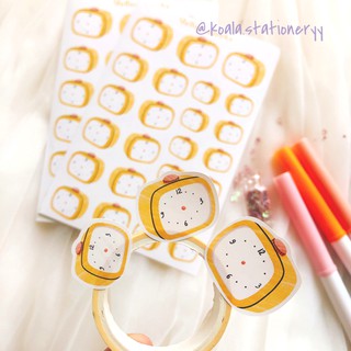Bullet journal sticker - Đồng hồ vàng