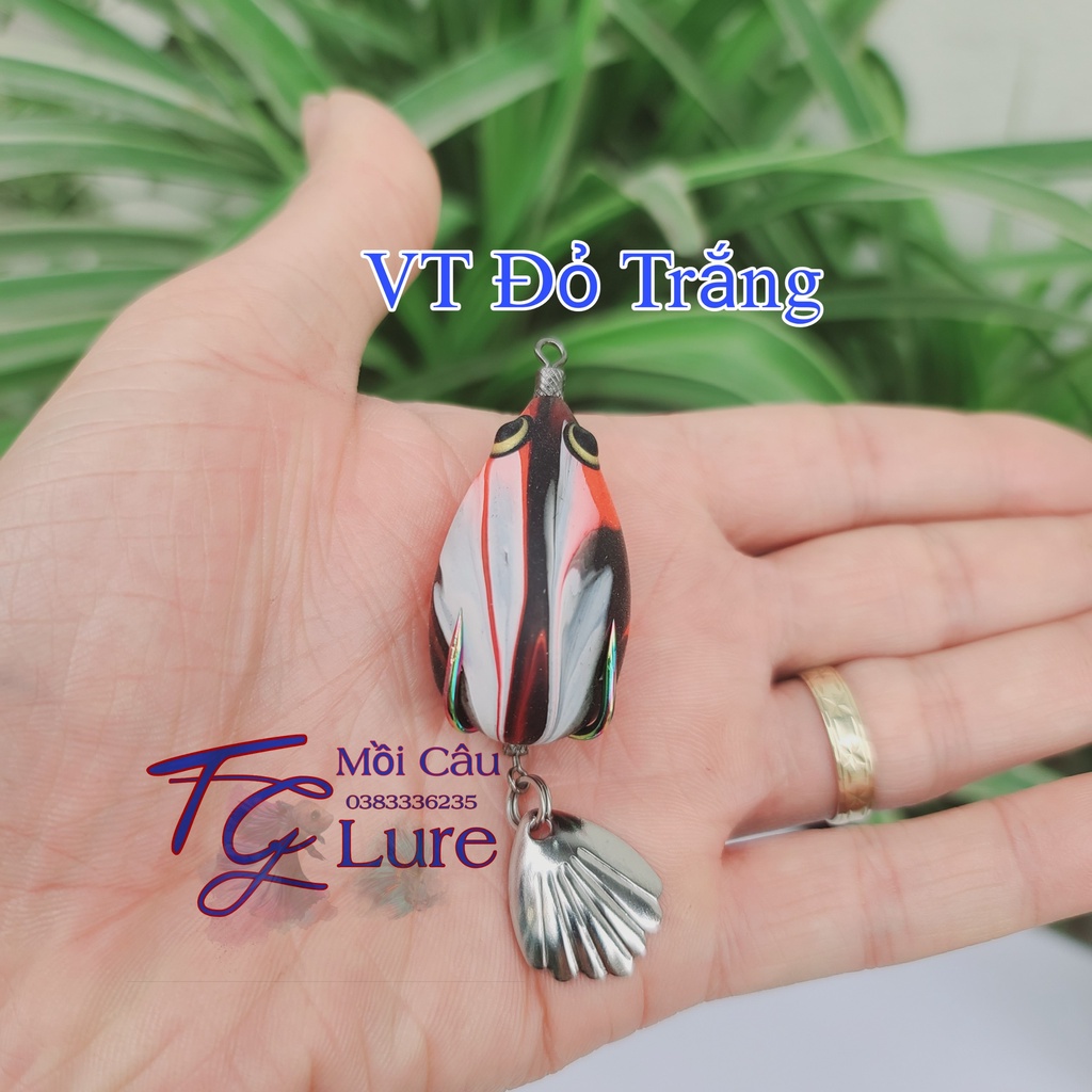 Mồi Nhái hơi VT lure lưỡi titan Chuyên lure lóc M1