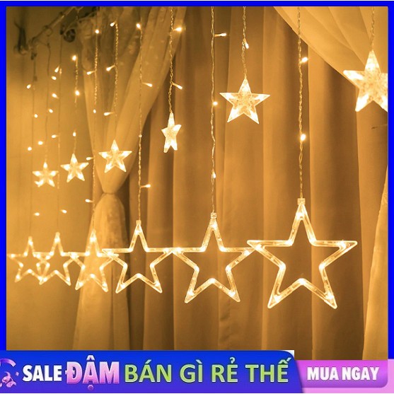 Dây Đèn LED Rèm Sao Trang Trí Ngoài Trời