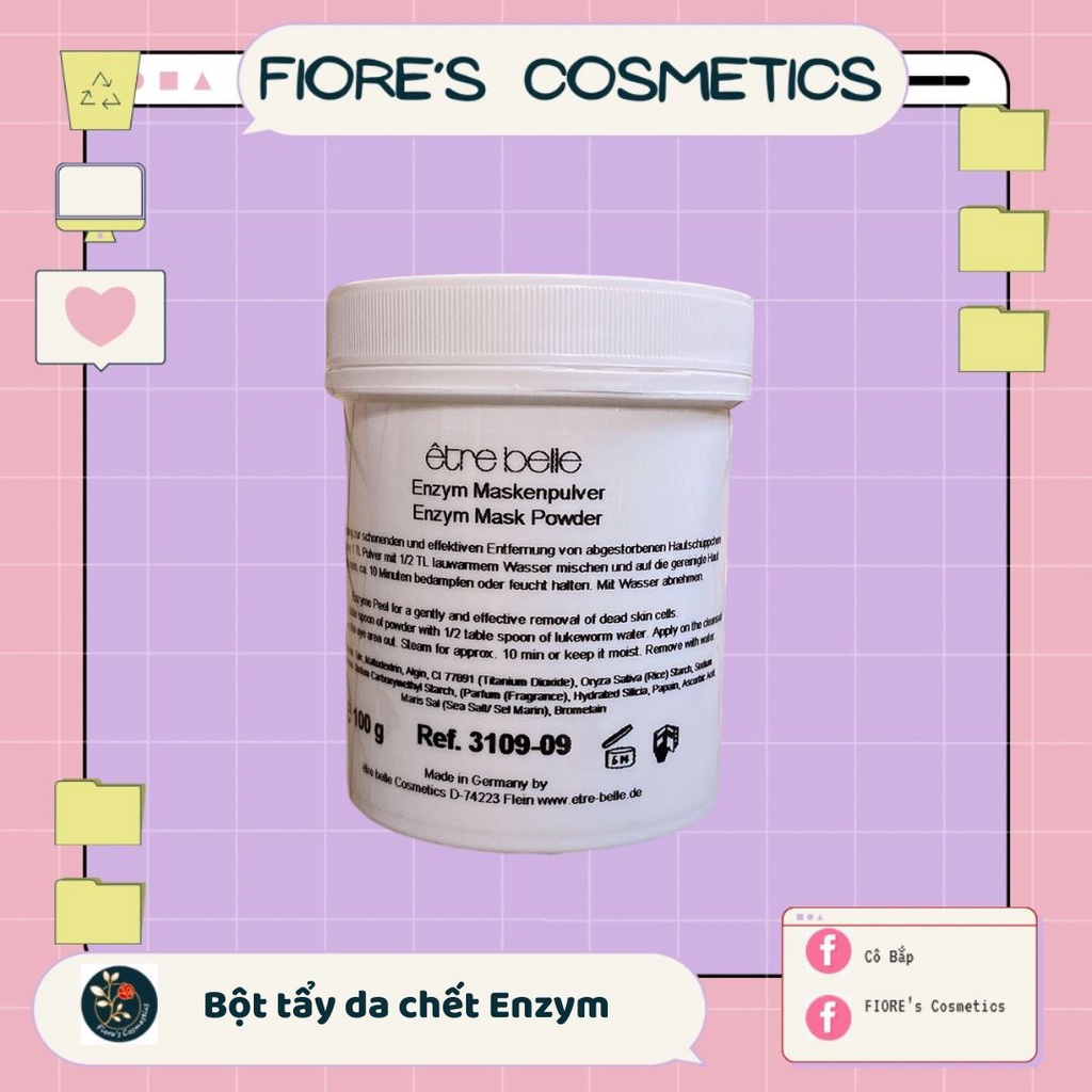 Mặt nạ tẩy da chết Enzym Mask Powder Etre Belle ( kèm cọ)