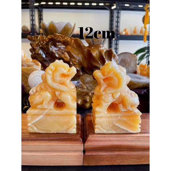 Cặp Kỳ Lân Đá Ngọc Hoàng Long Phong Thuỷ