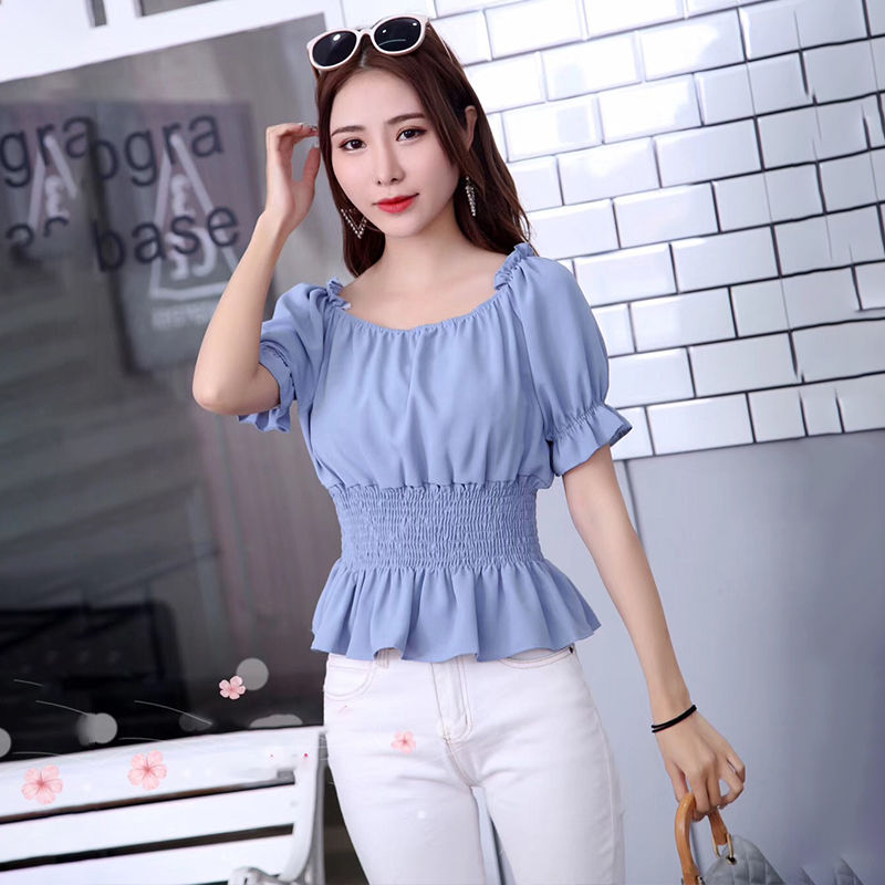 Áo BH tay ngắn phồng phong cách Hàn Quốc cho nữ