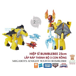 💰 thanh lý 💰 bumblebee 23cm ráp thành con rồng to - transformers bumblebee knight