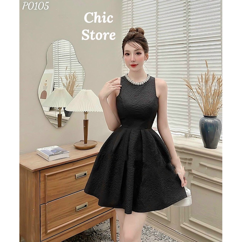 Đầm dự tiệc nữ váy dự tiệc dáng xòe sang trọng Chic.Store