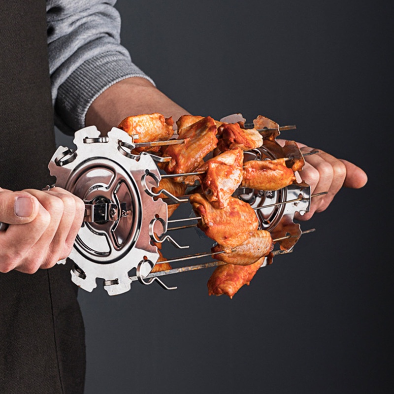 Xiên Nướng BBQ Dạng Xoay Tiện Dụng Chất Lượng Cao