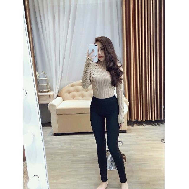 Quần legging cạp cao co giãn 4 chiều nâng mông siêu hot