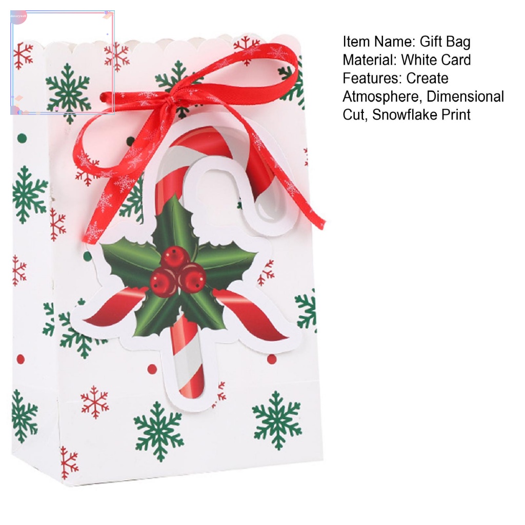 Túi Đựng Quà Họa Tiết Cây Thông Giáng Sinh Dễ Thương