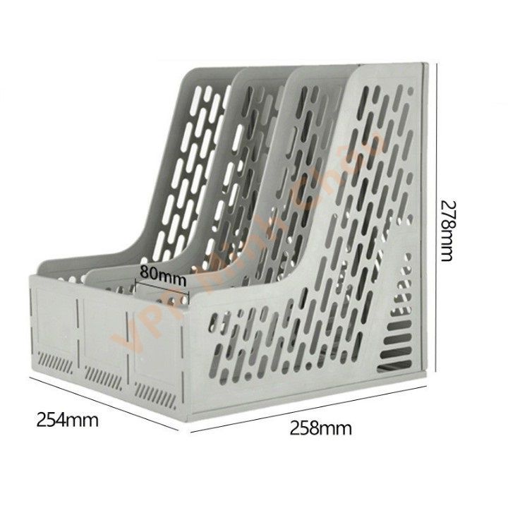 Khay Đựng Tài Liệu 3 Ngăn Đứng Deli 9845