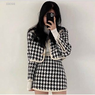 SET ÁO DẠ CROPTOP KÈM CHÂN VÁY