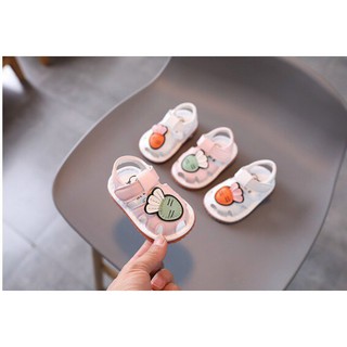 Sandal tập đi cho bé từ 6 tháng đến 2 tuổi size 15-19, quai hậu tập đi, dép tập đi