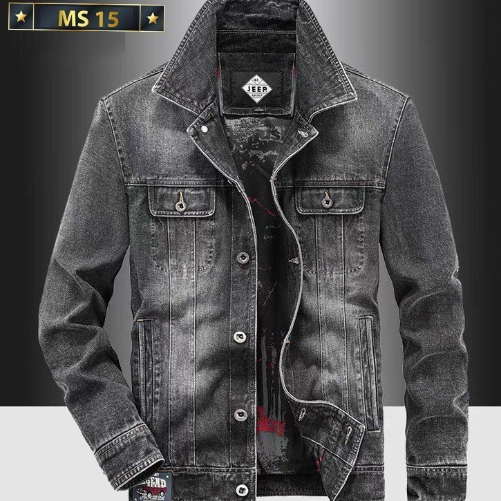 Áo khoác jean nam xanh cao cấp ,phong cách cá tính dễ phối đồ,chất jean cao cấp thời trang Lady-Hn Store88 ms 15
